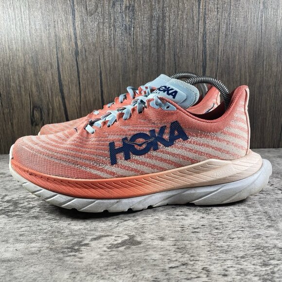 Hoka One One Mach 5 Women's Size 8.5 B (Medium) Running Shoes Peach Parfait - Picture 4 of 10